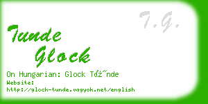 tunde glock business card